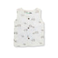 Muslin Double layer Vest 0-3M – Elephants