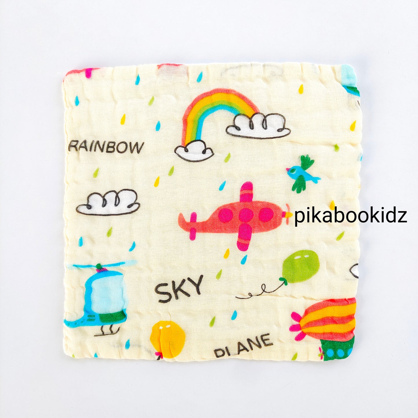 6 layer Muslin Color Washcloth Combo of Any 5 (Assorted)
