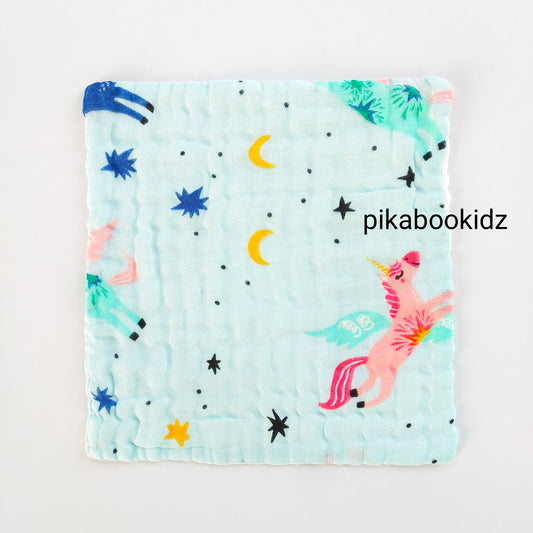 6 layer Muslin Color Washcloth Combo of Any 5 (Assorted)