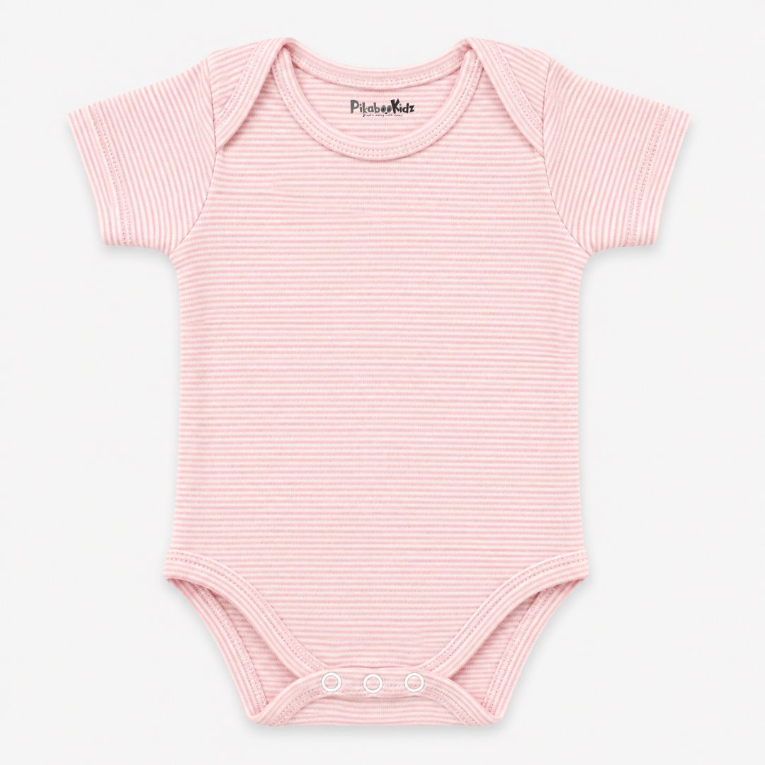 Onesies 3-6 M – Pink stripes