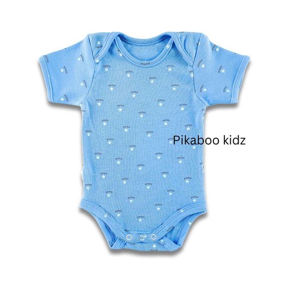 Onesies – 0-3M COMBO 3 ( Blue, Elephants, Peach) - alt view