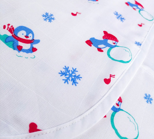 Muslin Hooded Towel – Penguins