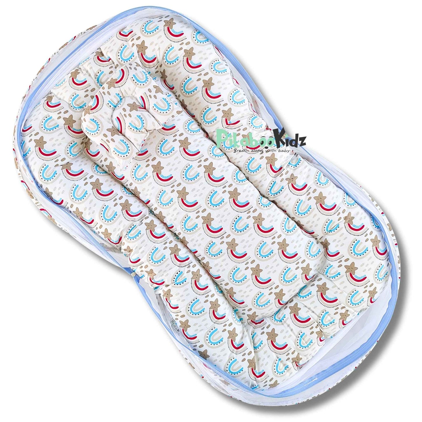 Baby Net BED – Rainbows Blue