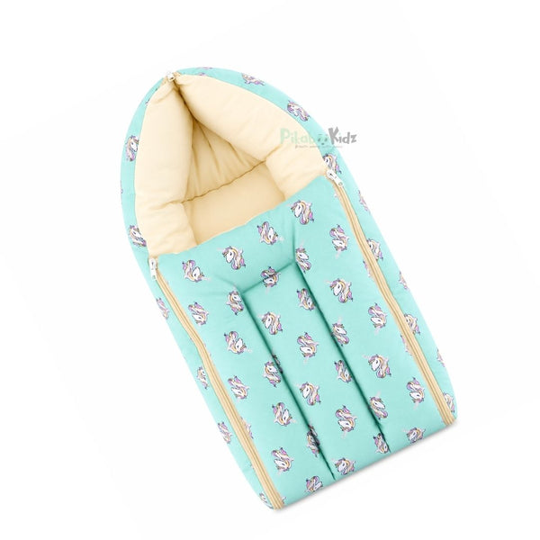 Cotton Carry Bed – Unicorn Glitters yellow