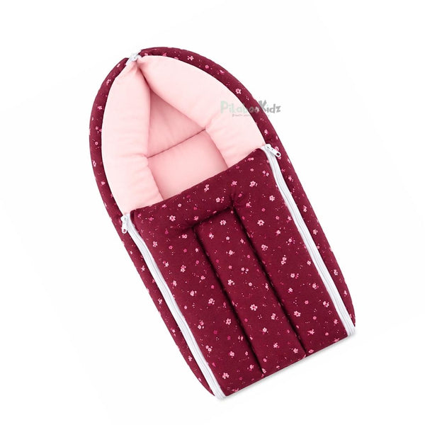 Cotton Carry Bed – Maroon