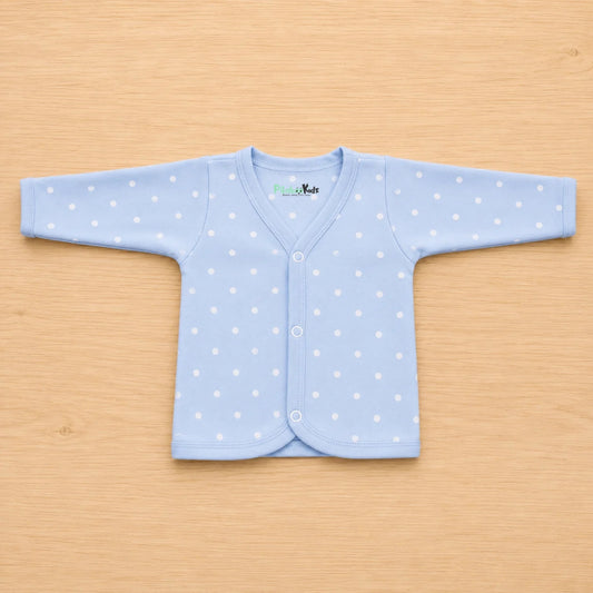 Organic cotton Full sleeve Jabla 0-3M - Blue dots