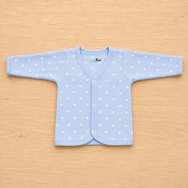 Organic cotton Full sleeve Jabla 0-3M - Blue dots