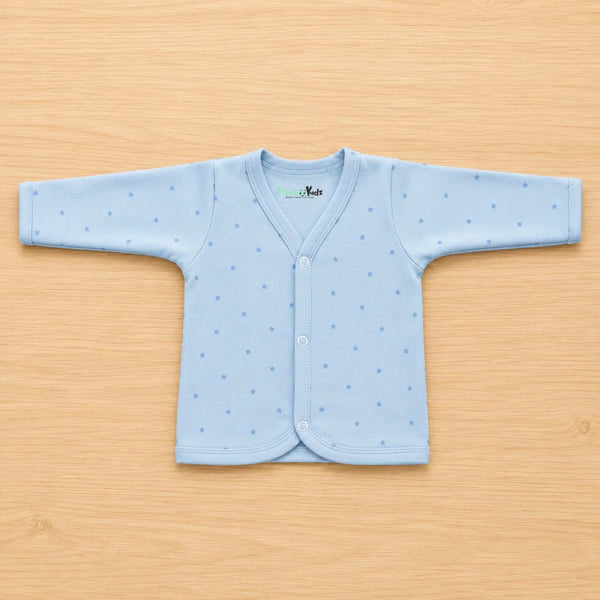 Organic cotton Full sleeve Jabla 0-3M - Blue stars