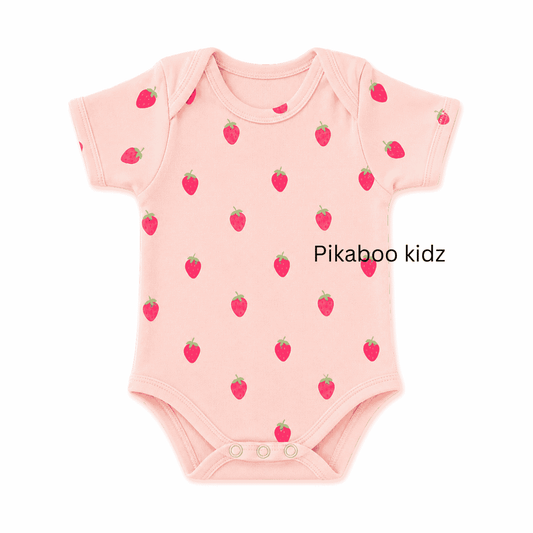 Onesies 0-3M – Strawberry