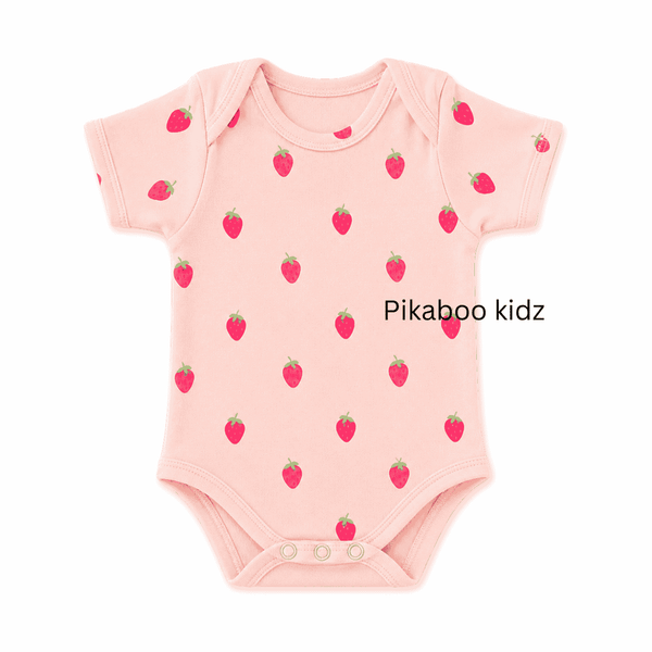 Onesies 0-3M – Strawberry