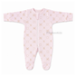 Footed Rompers 0-3M - Pastel pink