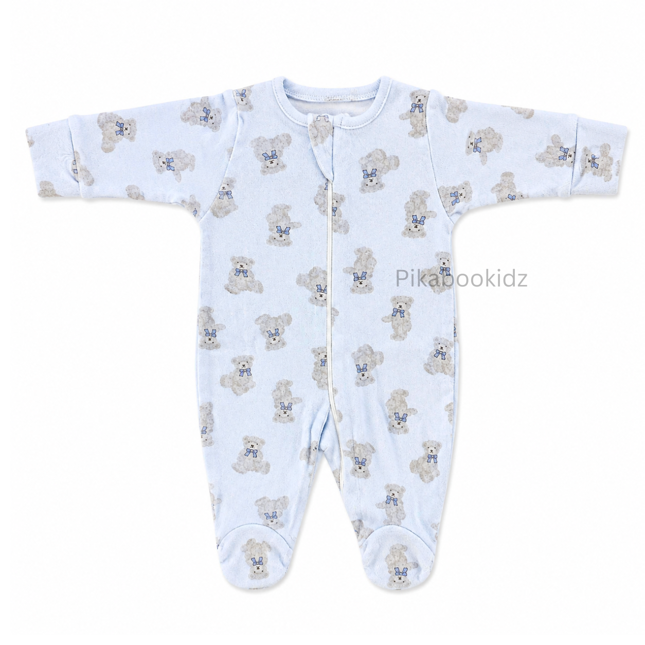 Footed Rompers 0-3M - Blueteddy