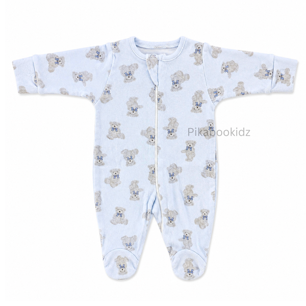 Footed Rompers 0-3M - Blueteddy