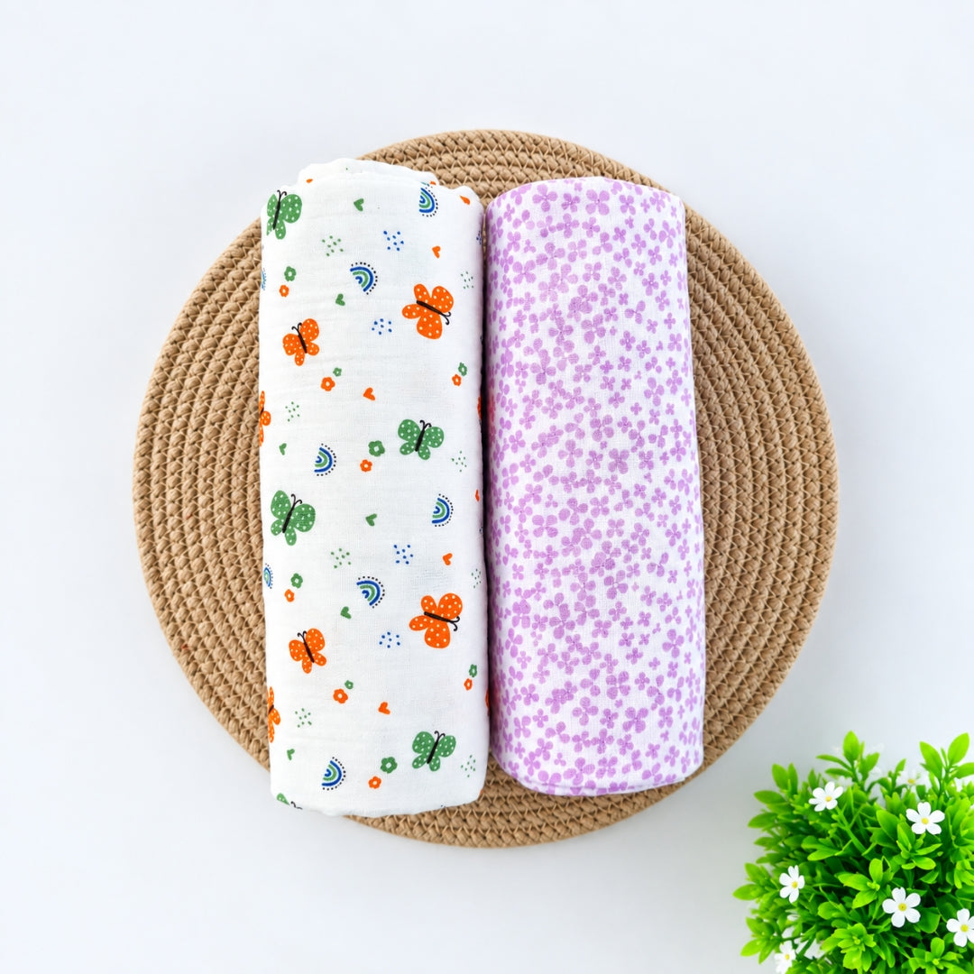 Muslin Swaddle Combo pack of 2