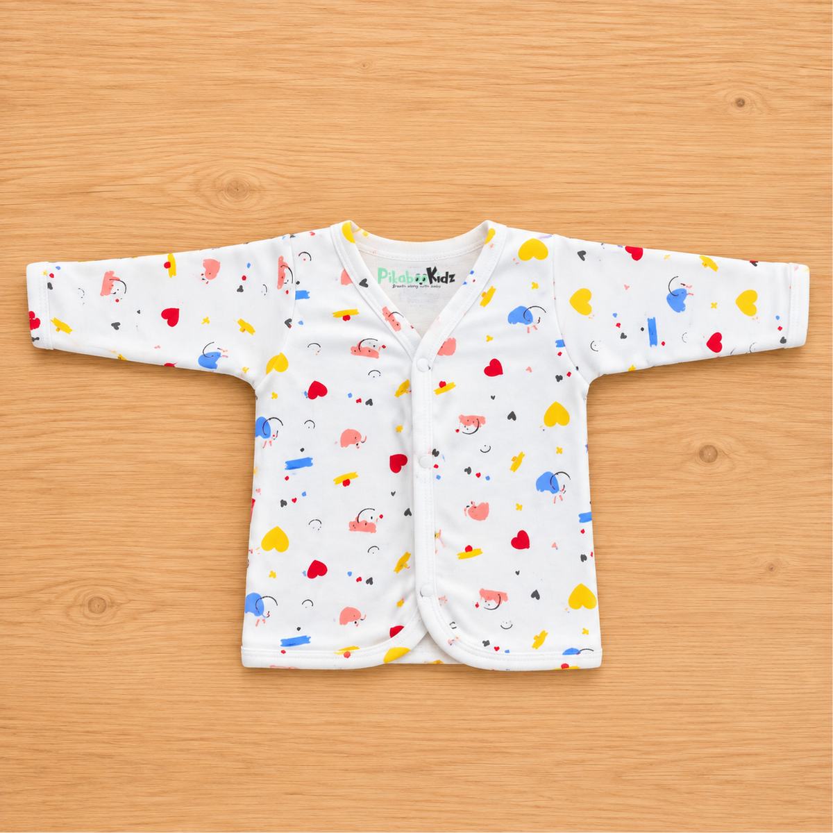 Organic cotton Full sleeve Jabla 0-3M - Smiley