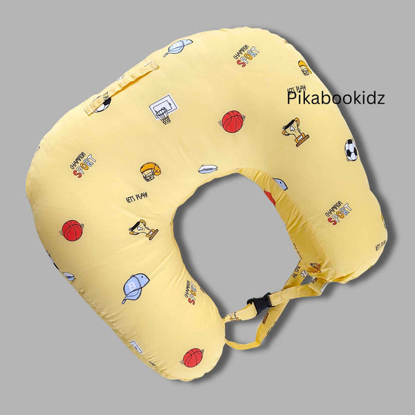 Feeding Pillow with buckle – Yellow