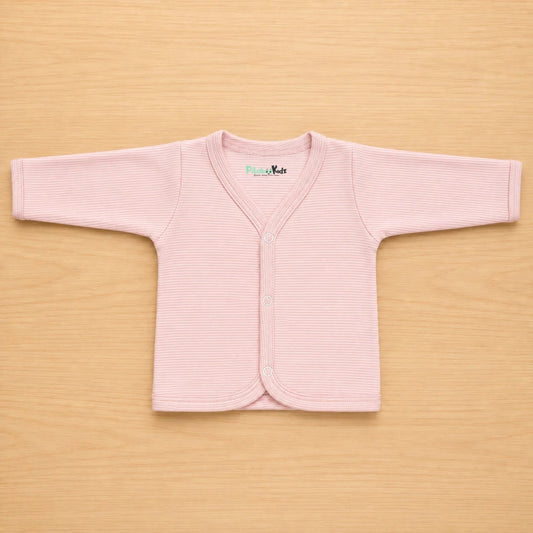Organic cotton Full sleeve Jabla 0-3M - pink stripes