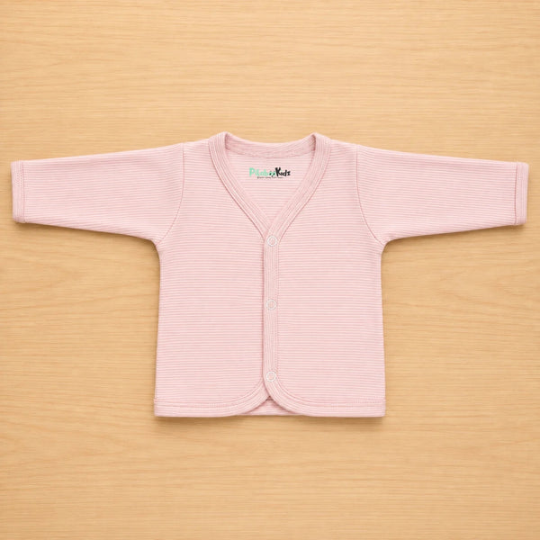 Organic cotton Full sleeve Jabla 0-3M - pink stripes