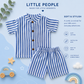 Muslin mandarin Collar Coords
