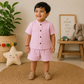 Muslin mandarin Collar Coords