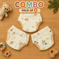 Muslin padded underwear pack of 3 ( Random designs )