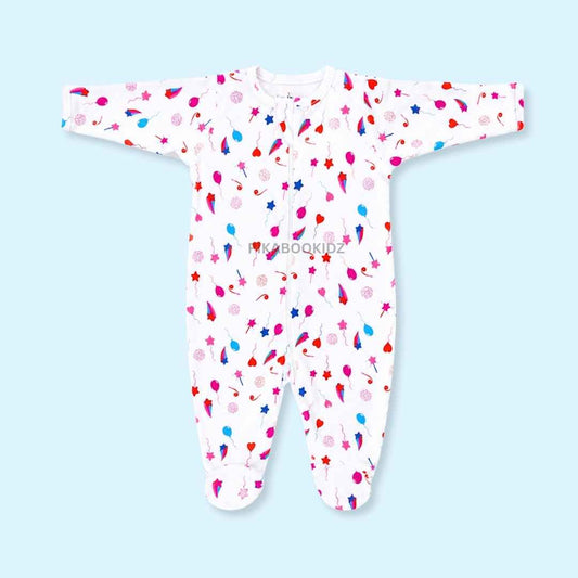 Footed Rompers 6-9M - Party