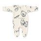 Footed Rompers 0-3M - Bear