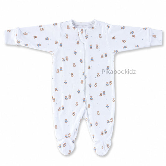 Footed Rompers 0-3M - Teddy