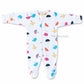 Footed Rompers 0-3M - umbrella