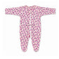 Footed Rompers 0-3M - Blooming Hearts