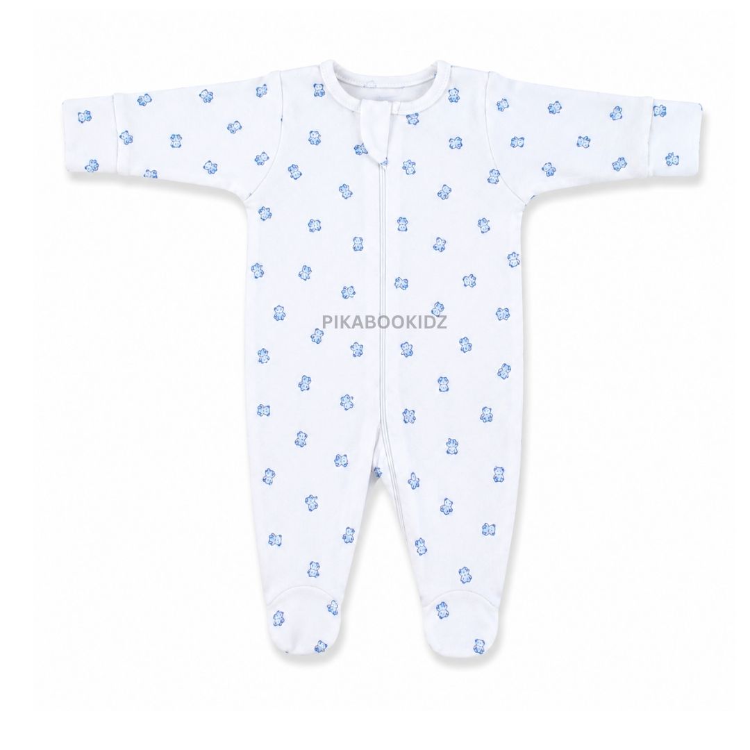 Footed Rompers 0-3M - Teddy