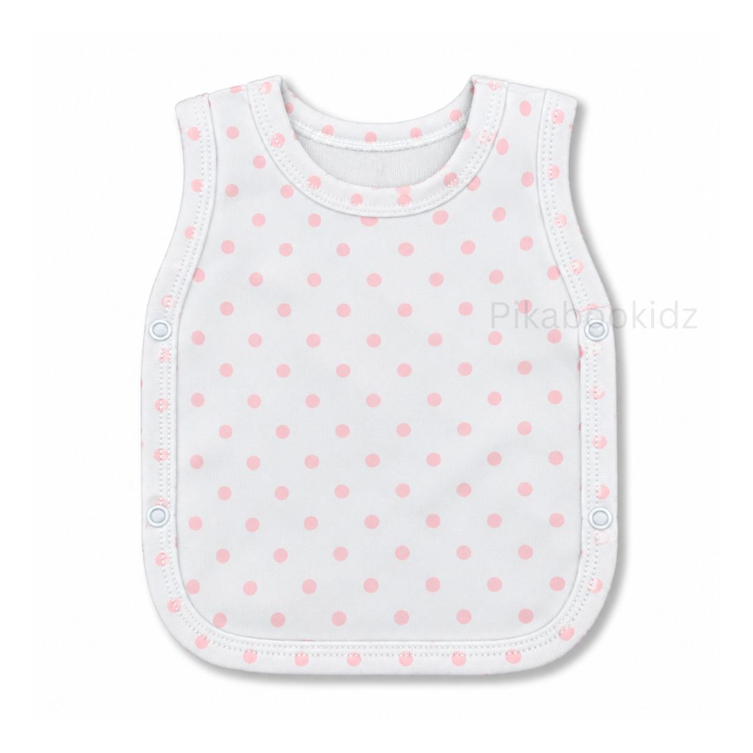 Cotton Side Button Jabla - pink dots