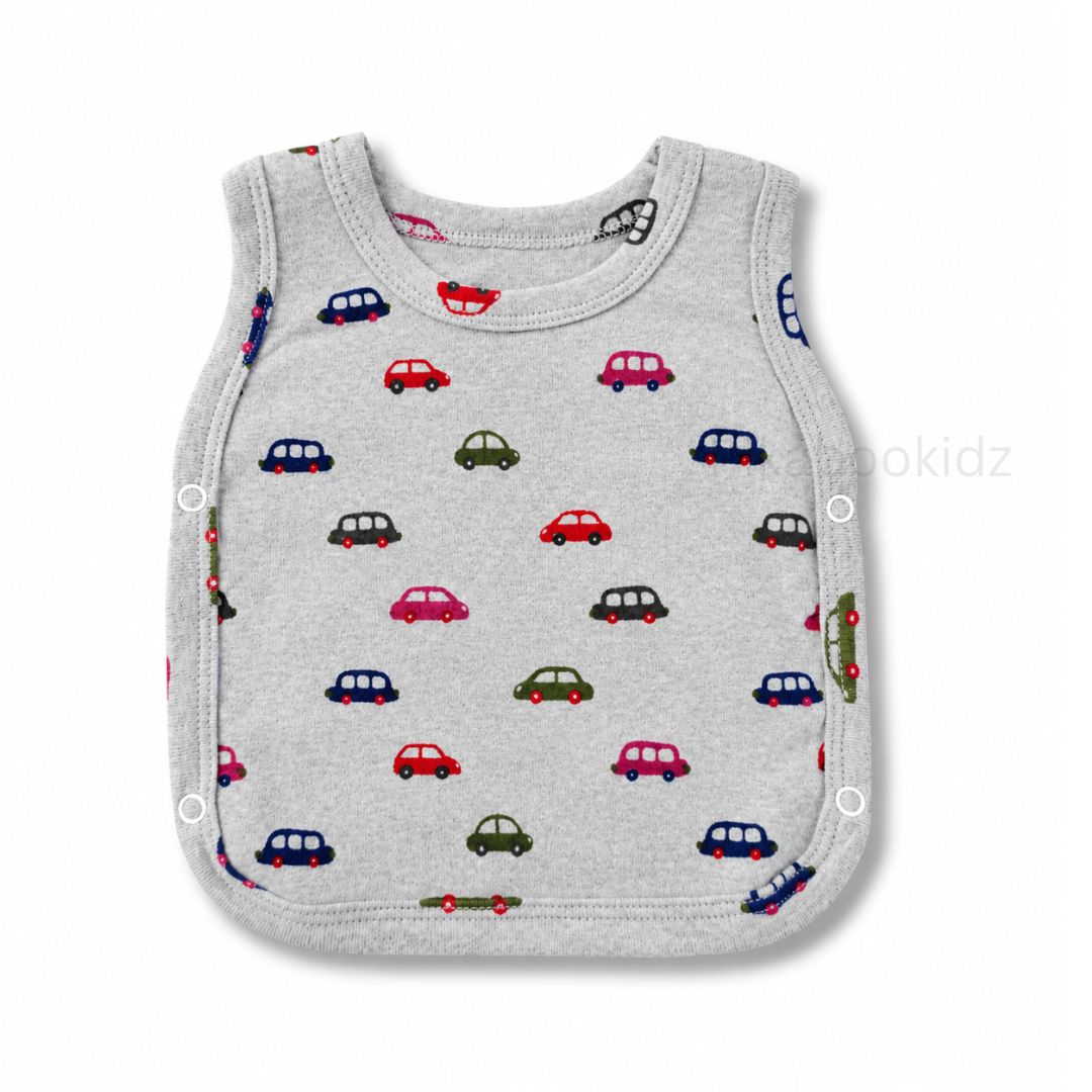 Cotton Side Button Jabla - Grey