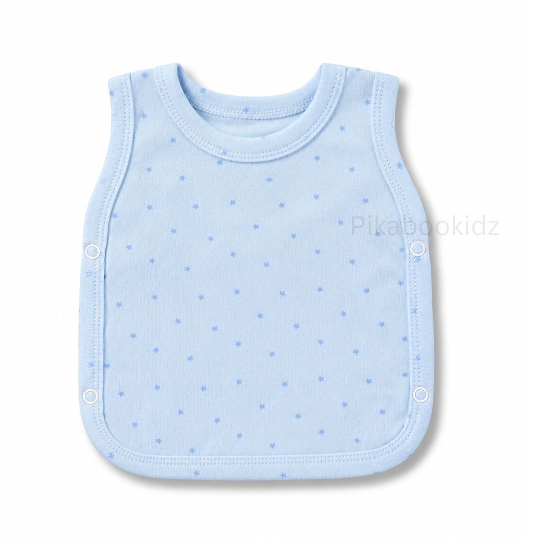 Cotton Side Button Jabla - Blue stars