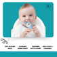 Bunny Silicon Teether Rattle - Aqua Green