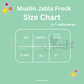 Muslin Button frock 0-6M - cow