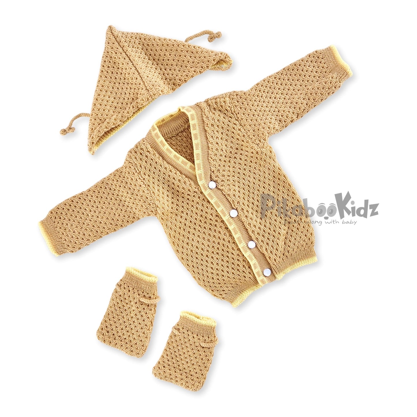 Woollen Sweater Set - Cream