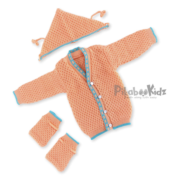 Woollen Sweater Set - Orange