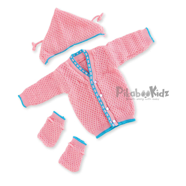 Woolen Sweater 0-3M - Pink