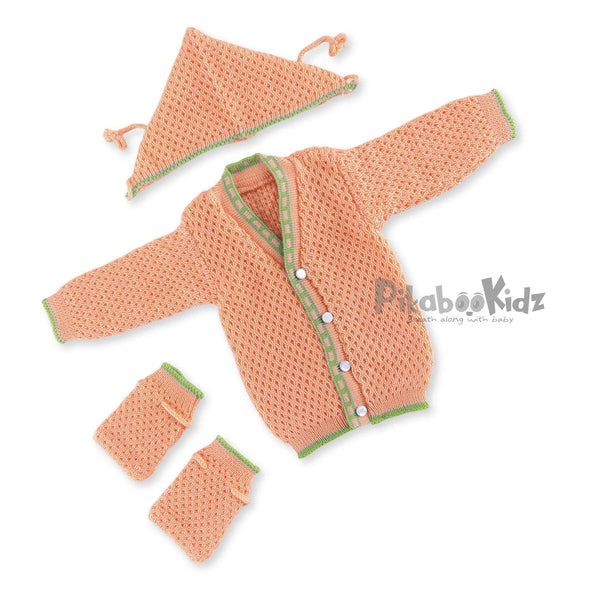 Woolen Sweater 0-3M - Orange