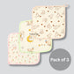 Muslin Washcloth Combo of Any 3 (Assorted)