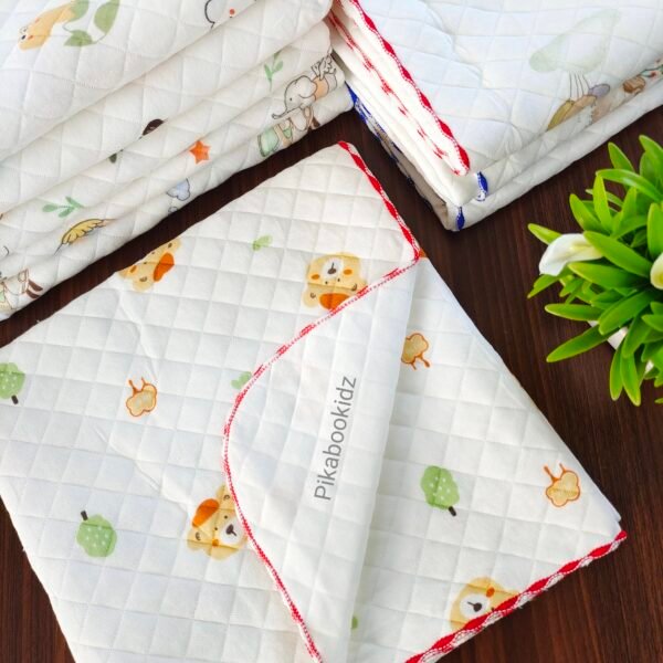 2 Layer Muslin Blanket in 85*85 cm - Tree and Teddy