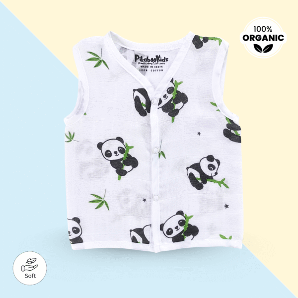 Muslin Button Jabla 0-3M – Panda