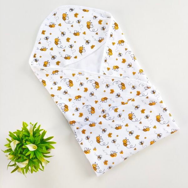 Muslin Hooded Towel - Honeybee