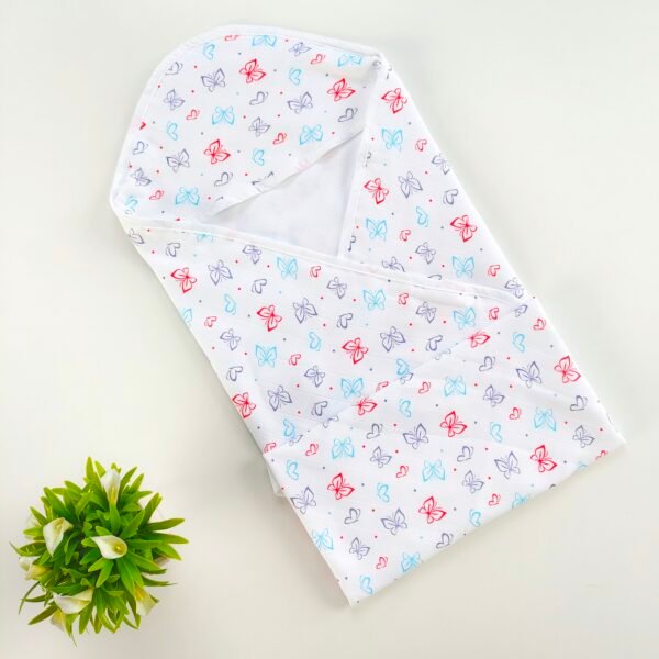 Muslin Hooded Towel - Butterfly