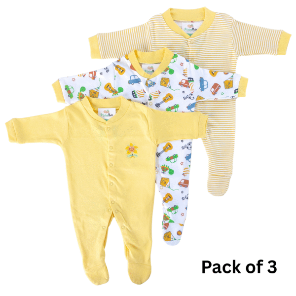 Full Rombers 0-3M - Yellow